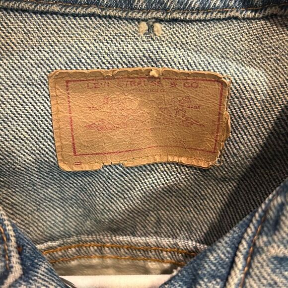 LEVIS Vintage Trucker Denim Jacket Reimagined - Picture 6 of 8